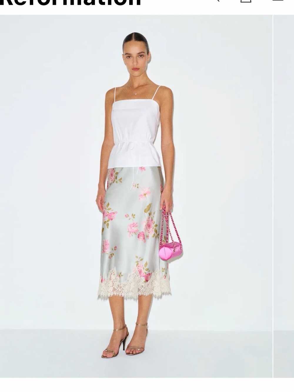 NWT Petites Carolina Silk Skirt